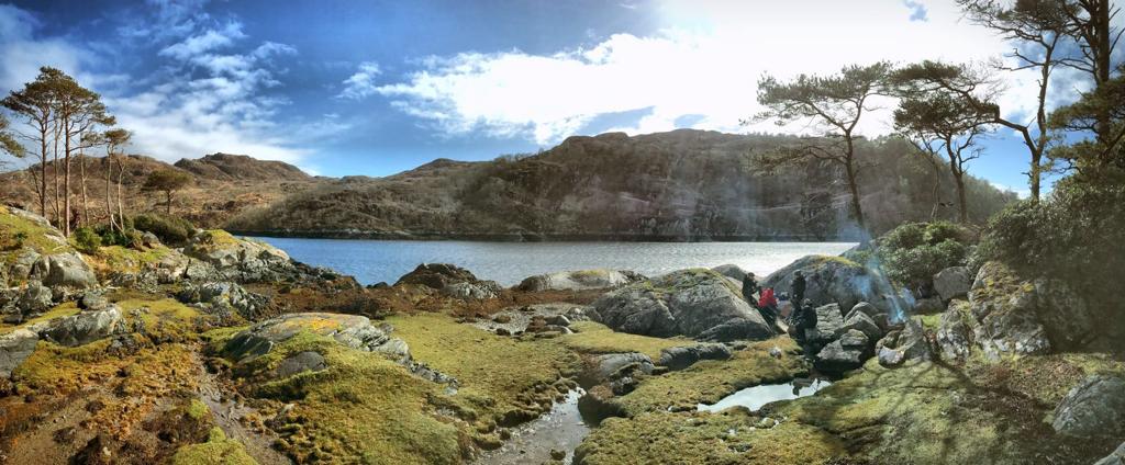 Hiking on Eilean Shona Island